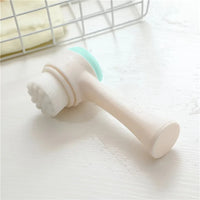 Silica Gel Facial Brush Double Sided Facial Cleanser Blackhead Removing Product Pore Cleaner Exfoliating Facial Brush Face Brush