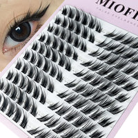 1/box 120 bundles Mink False Eyelash Natural Fishtail Lash 3D Russian Individual Eyelash Extension Cluster Makeup Tool Wholesale