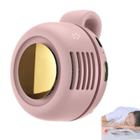 Portable Silent Mini Bladeless Electric Fan,Small fan Clip on Shirt Waist Mini Bladeless Fan Adjustable 3-Speed For Outdoor