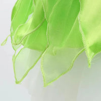 Girls Party Dresses Fairy Green Costume for Girl Tinkerbell Children Clothing Princess Elf Birthday Ball Gown Wing Dresses