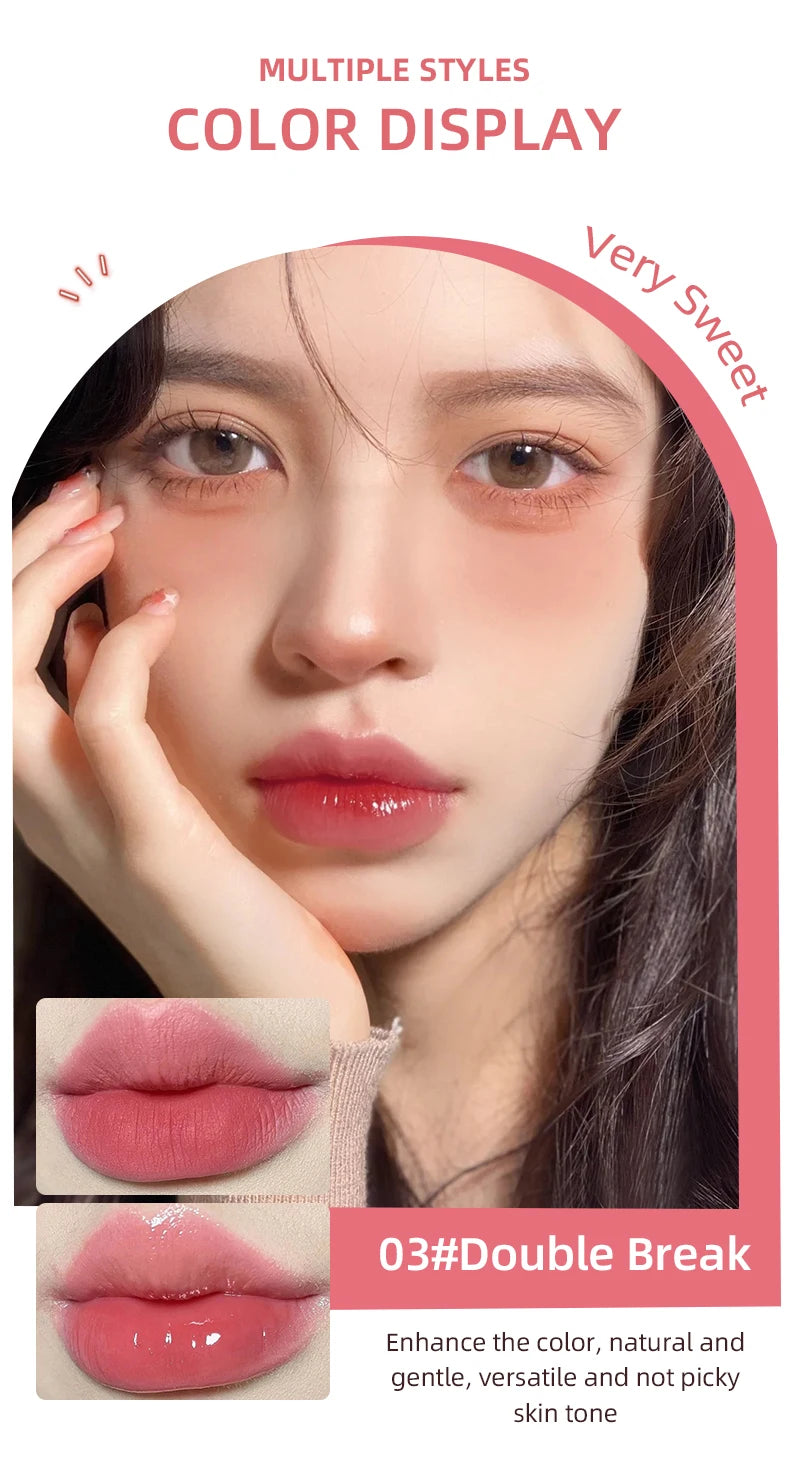 CACE Sexy Red Liquid Lipstick Moisturizing Lip Glaze Tint Long Lasting Matte Lip Mud Waterproof Velvet Lipstick Lips Cosmetics