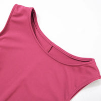 Woman Dress Sleeveless Knit Slim A-Line Female O-Neck Seveless Mini Dresses Sheath 2024 Summer Clothing Streetwear Y2K Qtraf2411