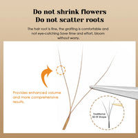 MASSCAKU New Brown 3D/4D/5D W Shaped Eyelash Extensions 8-15mm Mix Length Hand-Woven Premade Volume Fans Cilios for Makeup Tools
