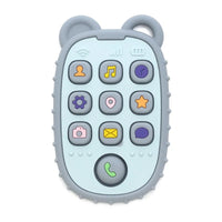 2024 New Baby Teether mobile phone Shape Silicone Teether Teething Toy Kids Sensory Educational Toy baby gift set