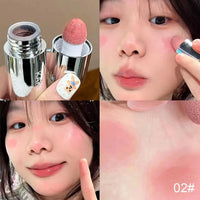 Velvet Liquid Blush Matte Sponge Head Blusher Natural Lasting Brighten facial Contour Blush Tint Makeup