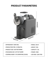 XEOLEO Snow Melting Machine 185W Household Cold Drink Slush Machine 1.8L Slushmaker Granite Machine Ice Cream Smoothie Machine