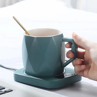 Electric Coffee Mug Warmer Constant Temperature Coffee Mug Heating Coaster Lightweight Coffee Cup Heater Safe for Holiday Gifts