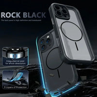 Trendy 2 in 1 Skin Feel Case for iPhone 17 Air 16 15 14 12 13 Pro Max For MagSafe Wireless Charging Shockproof Protection Funda