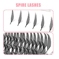 Yelix Feather Lashes Comic Spire Premade Lashes Fans Manga Anime Volume False Eyelashes Extensions for Makeup Tool