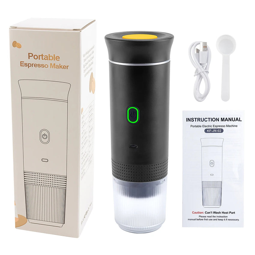 Portable Wireless Electric Espresso Coffee Machine For Travel &Car &Home Camping Coffee Maker 3-in-1 Capsule Powder Coffee Maker