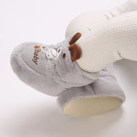 Winter New Cute Cartoon Baby Booties Boy Girl Boots Cotton Soft-Sole Non-Slip Warm Toddler First Walkers Infant Crib Shoes