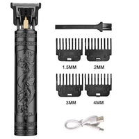 USB Fast Charging Hair Cutting Machine Electric Hair Clipper Portable Shaver Barber Professional Barber T9 Vintage Hair Trimmer
