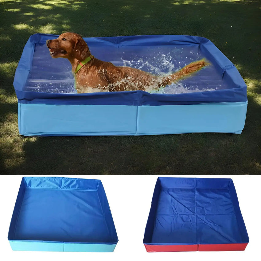 Dog Kiddie Pool PVC Folding Swimming Pool small pet bathtub noninflatable dog paddling pool Pet Supplies For Puppy Cats