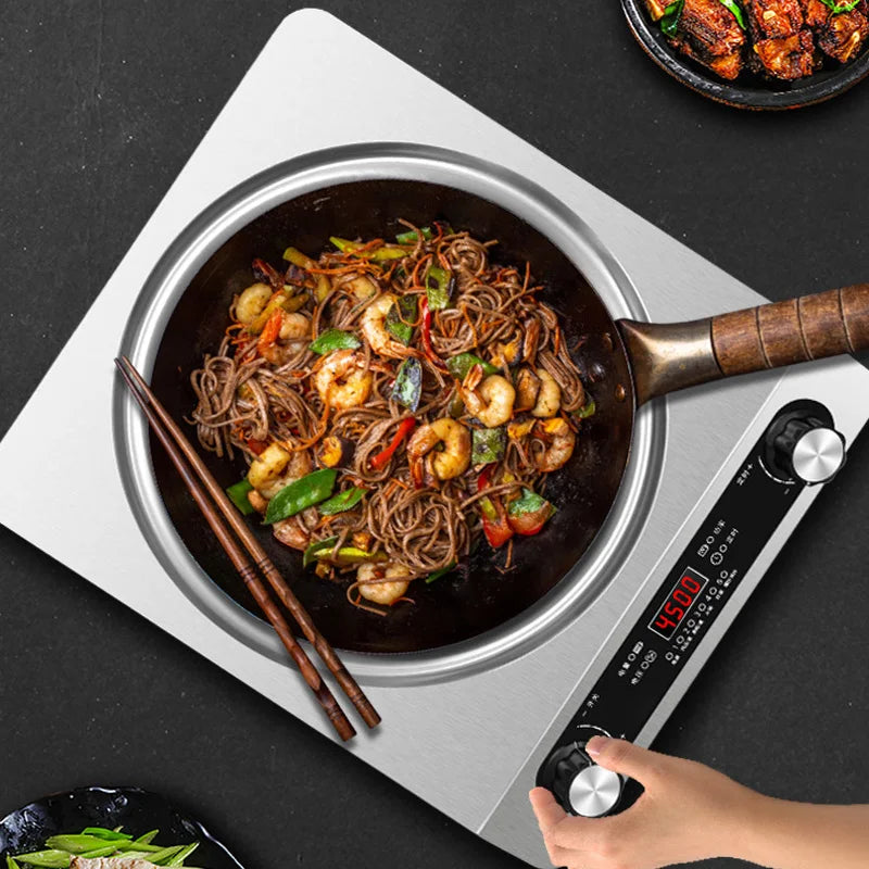 5000W Household Concave Induction Cooker High Power Intense Fire Non-Radiative Multifunction Stir Frying Electric Stove