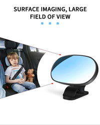 Car Baby Mirrors Interior Dashboard Suction Windshield Sun Visor Plate Clips Mirror Safety Rearview Mirrors Baby Kids Monitor
