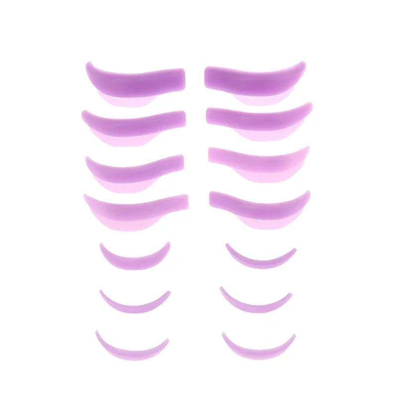 Wholesale 7Pairs Silicone Eyelashes Perming Curler Eyelash Perming Pads  Reusable Lash Lift Shield Pads Eyelash Lifting Tools