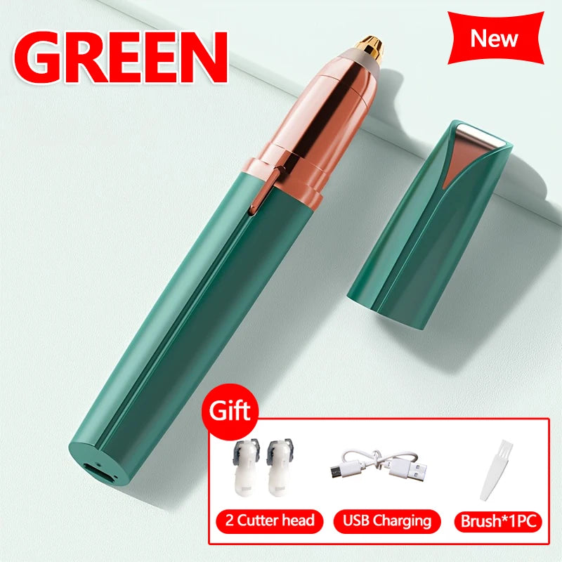 2026 New Electric Eyebrow Trimmer Pen Automatic Hair Removal Razor for Women Men Facial Shaver Beauty Tool Epilator