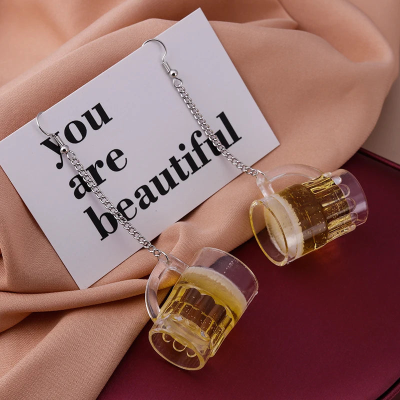 Personalized Simulation Cigarette Earrings Fashion Creative Funny Cigarette Butt Earring for Women Men Punk Street Jewelry Gifts