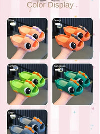 /Summer Aged 2-12 Children Slippers Cute Cartoon Dinosaur Beach Sandal For Kids Boys Girls Flip Flops Non-Slip Indoor Home Shoes
