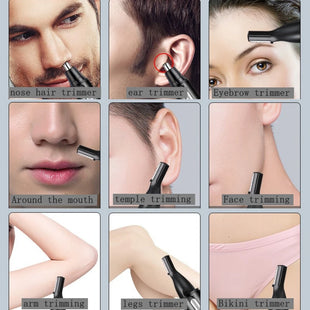 Original Kemei Rechargeable Ear Nose Hair Trimmer For Men Grooming Kit Electric Eyebrow Beard Trimer Facial Nose Ears Trimmer