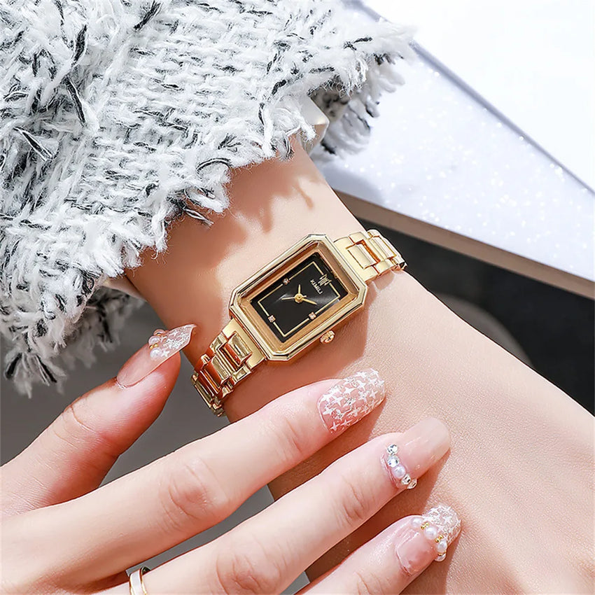 Women Watch Light Luxury Brand Stainless Steel Strap Ladies Fashion Quartz Watches Business Female Clock Bracelet UTHAI