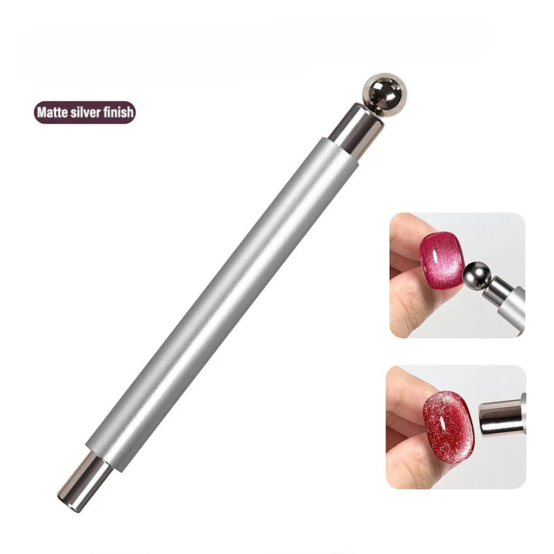 Strong magnetic Long Double Head Nail Magnet Tool Pens Magnetic Cat Eye Gel Polish Nail Art Kit for DIY Salon Studio 2030