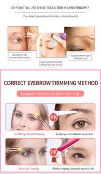 2026 New Electric Eyebrow Trimmer Pen Automatic Hair Removal Razor for Women Men Facial Shaver Beauty Tool Epilator