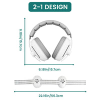 Baby Ear Protection Noise Cancelling Headphones for Babies, 2-in-1 Baby Ear Protection, Baby Travel Essentials for Outdoor