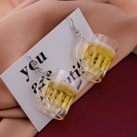 Personalized Simulation Cigarette Earrings Fashion Creative Funny Cigarette Butt Earring for Women Men Punk Street Jewelry Gifts