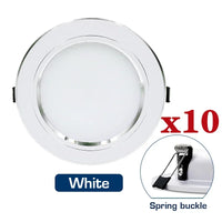 10pcs/lot LED Downlight 12V 24V 110V 220V Spot Light 5W 9W 12W 15W 18W Recessed In Led Ceiling Downlight Cold Warm White Lamp