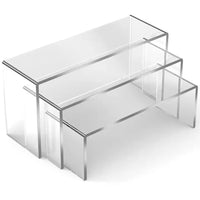 3/6/9/12Pc Clear Acrylic Display Stand Cosmetic Bag Jewelry Showcase Cup Holder for Home Shop statue Model Pottery Display Riser