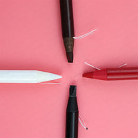 2PCS Professional Microblading Brow Mark Pencil Permanent Red Lip Contour Pen Tattoo Waterproof Art Tint Makeup Eyebrow Pen