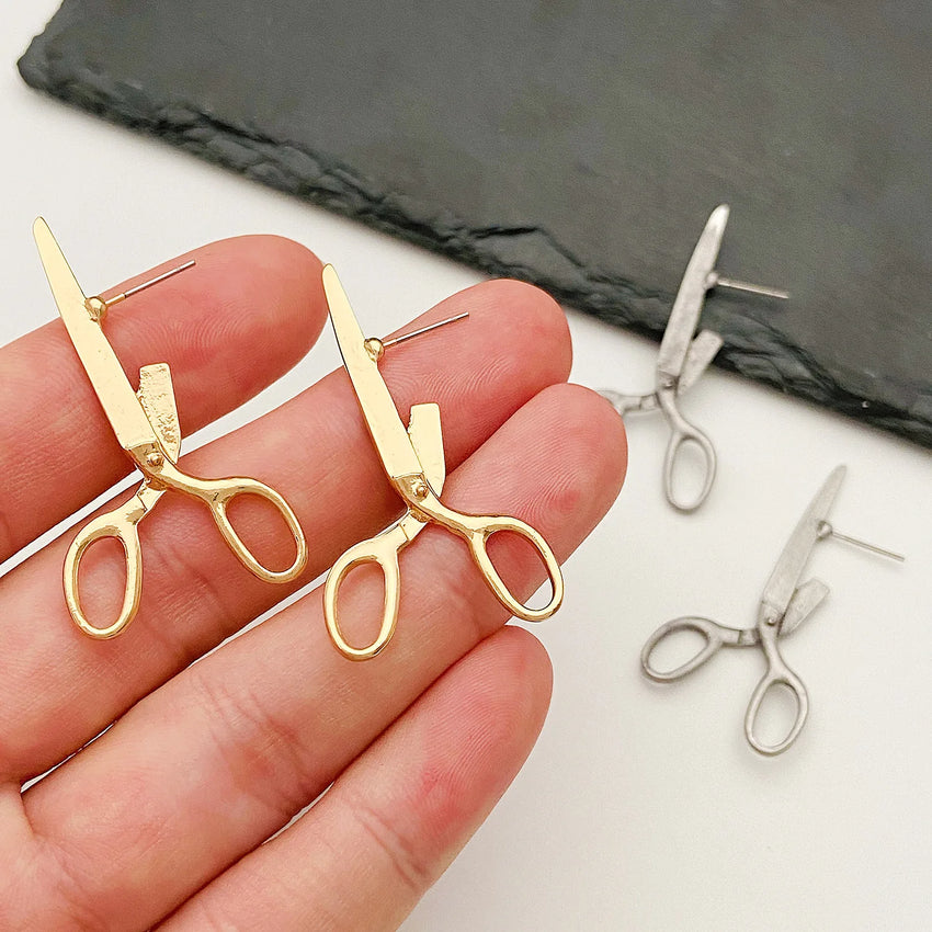 New Creative Retro Scissors Earrings for Women's Personalized Crowd Festival Gift Earrings