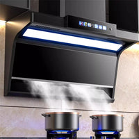 Household Range Hood for Kitchen Large Suction Range Hood Top Side Double Suction Exhaust Fan Small Kitchen Smoke Extractor