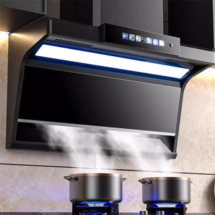 Household Range Hood for Kitchen Large Suction Range Hood Top Side Double Suction Exhaust Fan Small Kitchen Smoke Extractor