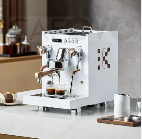 CAFOVO E130 E61 Dual Boiler Commercial Espresso Machine with Flow Control PID Espresso Maker OPV Adjustable Extraction Pressure