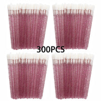 100/300PCS Crystal Lip Brush Lipstick Gloss Applicator Wands Wholesale For Eyelashes Extension Tool Kits Makeup Accessories