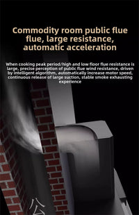 Household Range Hood for Kitchen Large Suction Range Hood Top Side Double Suction Exhaust Fan Small Kitchen Smoke Extractor