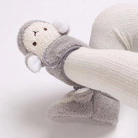 Winter New Cute Cartoon Baby Booties Boy Girl Boots Cotton Soft-Sole Non-Slip Warm Toddler First Walkers Infant Crib Shoes