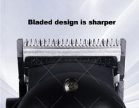 MRD HC-3969X Lawn Shovel Men's Professional Hair Clipper DC Rotating Motor Horn DLC Black Diamond Blade 7200RPM Trimmer Withbase