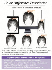 Synthesis Wig Middle-Part Bangs Hair Extensions Clip In Forehead Natural Seamless French Oblique Bangs Eight-Character Bangs
