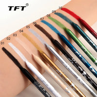 2 in 1 Eyeliner Lip Liner Gel Pencil Waterproof Long-lasting Blue White Black Brown Easy Wear Eyeliner Makeup for Eyes 7 Colors