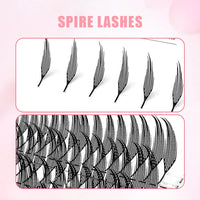 Yelix Feather Lashes Comic Spire Premade Lashes Fans Manga Anime Volume False Eyelashes Extensions for Makeup Tool