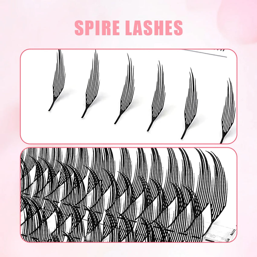 Yelix Feather Lashes Comic Spire Premade Lashes Fans Manga Anime Volume False Eyelashes Extensions for Makeup Tool
