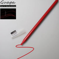 2PCS Professional Microblading Brow Mark Pencil Permanent Red Lip Contour Pen Tattoo Waterproof Art Tint Makeup Eyebrow Pen
