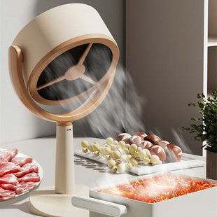 Electric Desktop Range Hood USB Adjustable Angle Portable  Mini High Suction Power Exhaust Fan for BBQ Hot Pot Kitchen Appliance