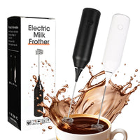 Electric milk frother, milk frother battery, AA size electric coffee mixer, egg beater, cream mixer, cooking tool mixer