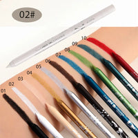 2 in 1 Eyeliner Lip Liner Gel Pencil Waterproof Long-lasting Blue White Black Brown Easy Wear Eyeliner Makeup for Eyes 7 Colors