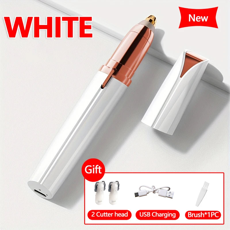 2026 New Electric Eyebrow Trimmer Pen Automatic Hair Removal Razor for Women Men Facial Shaver Beauty Tool Epilator