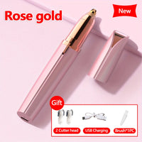 2026 New Electric Eyebrow Trimmer Pen Automatic Hair Removal Razor for Women Men Facial Shaver Beauty Tool Epilator